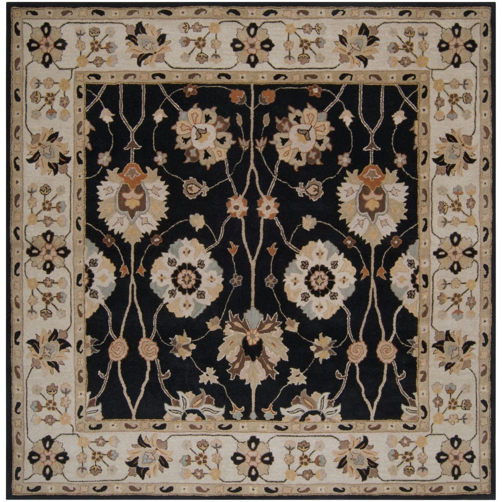 Surya Caesar Black Rug 9'9" Square