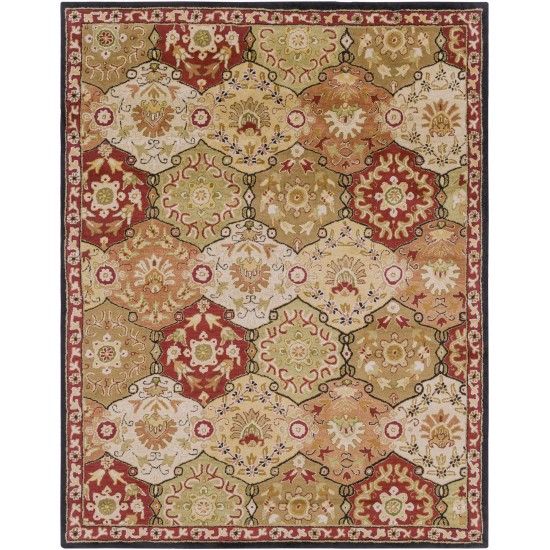 Surya Caesar Cae-1034 Brick Red Rug 7'6" X 9'6"