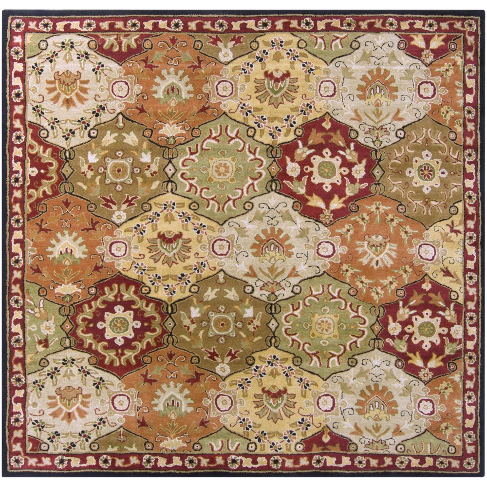 Surya Caesar Cae-1034 Brick Red Rug 9'9" Square Surya Caesar Cae-1034 Brick Red Rug 9'9" Square