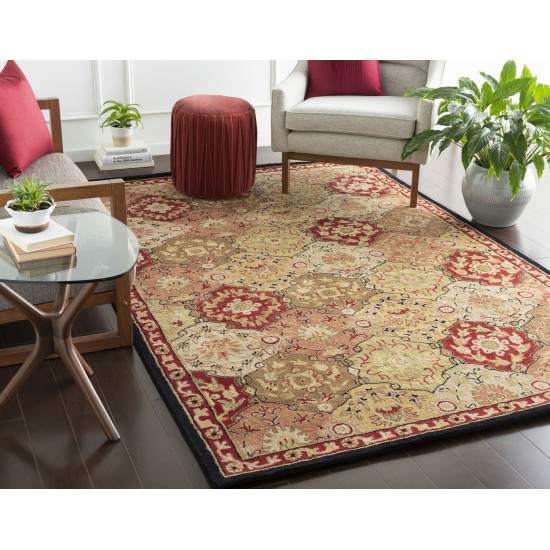 Surya Caesar Cae-1034 Brick Red Rug 9'9" Square