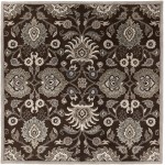 Surya Caesar Dark Brown Rug 9'9" Square