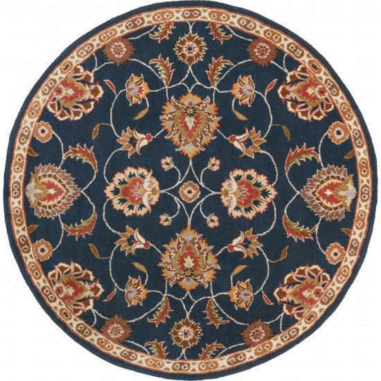 Surya Caesar Ink Blue Rug 9'9" Round