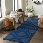 Surya Central Park Awhp-4008 Dark Blue Rug 2'3" X 12'