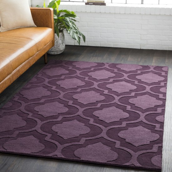 Surya Central Park Plum Rug 2'3" X 14'