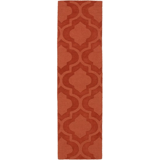 Surya Central Park Brick Red Rug 2'3" X 8'