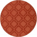 Surya Central Park Brick Red Rug 7'9" Round