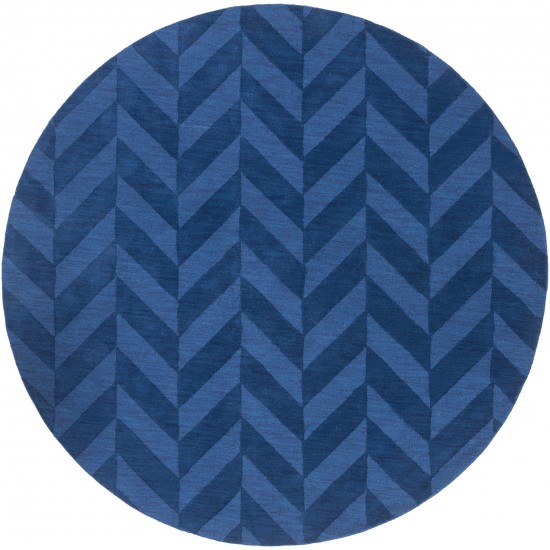 Surya Central Park Dark Blue Rug 9'9" Round