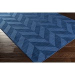 Surya Central Park Dark Blue Rug 9'9" Round