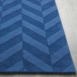 Surya Central Park Dark Blue Rug 9'9" Round