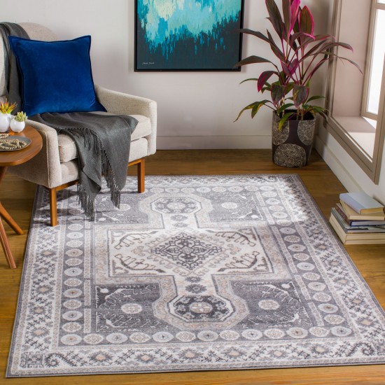 Surya Cesar Ceg-2345 Charcoal Rug 6'7" X 9'