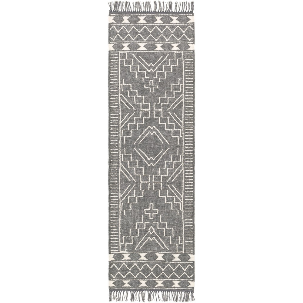 Surya Cheyenne Chy-2302 Charcoal Rug 2'6" X 8' Surya Cheyenne Chy-2302 Charcoal Rug 2'6" X 8'