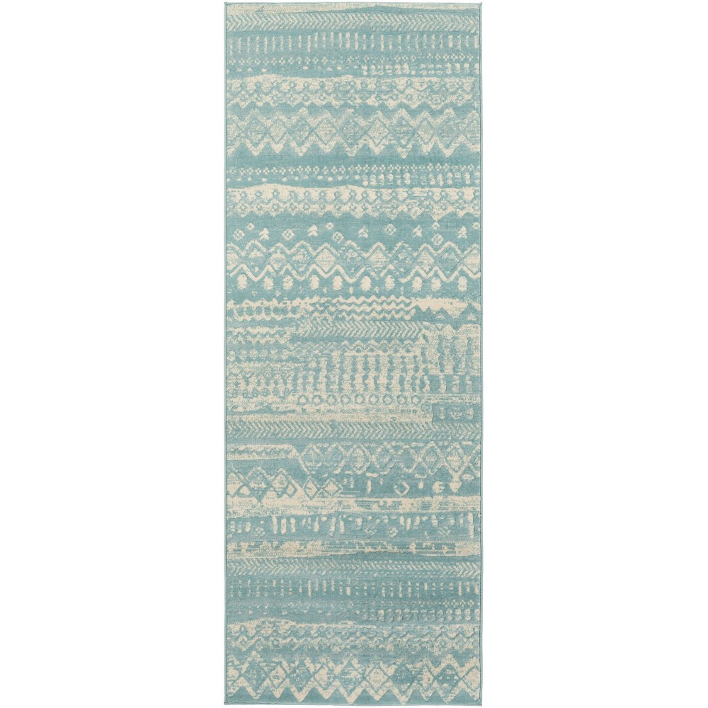 Surya City Cit-2363 Aqua Rug 2'7" X 7'3"