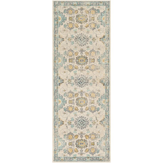 Surya City Cit-2372 Aqua Rug 2'7" X 7'3"