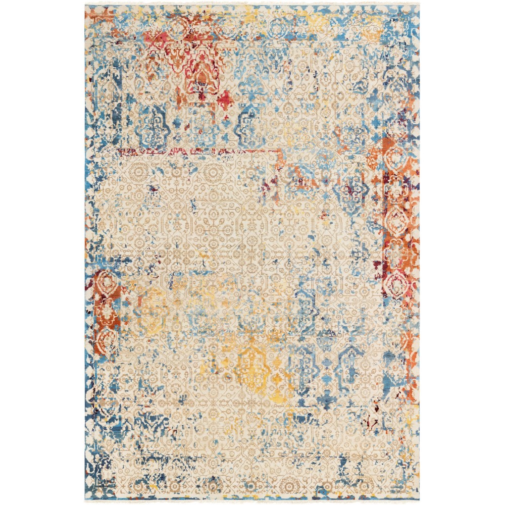 Surya Colaba Sky Blue Rug 9' X 13' Surya Colaba Sky Blue Rug 9' X 13'