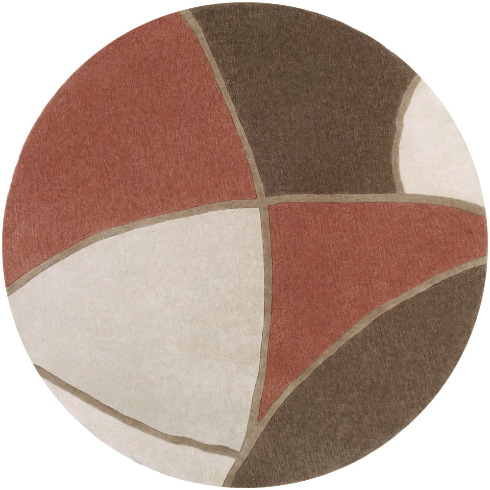 Surya Cosmopolitan Brick Red Rug 8' Round