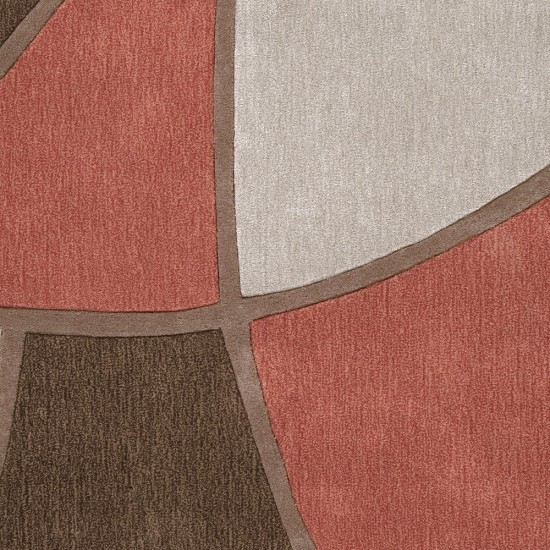 Surya Cosmopolitan Brick Red Rug 8' Round