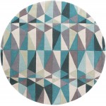 Surya Cosmopolitan Cos-9169 Teal Rug 8' Round