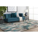 Surya Cosmopolitan Cos-9169 Teal Rug 8' Round