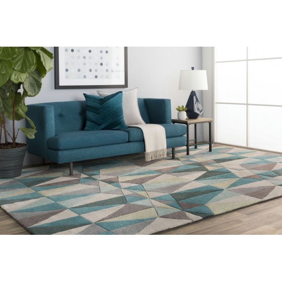 Surya Cosmopolitan Cos-9169 Teal Rug 8' Round