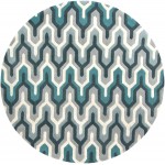 Surya Cosmopolitan Cos-9175 Teal Rug 8' Round