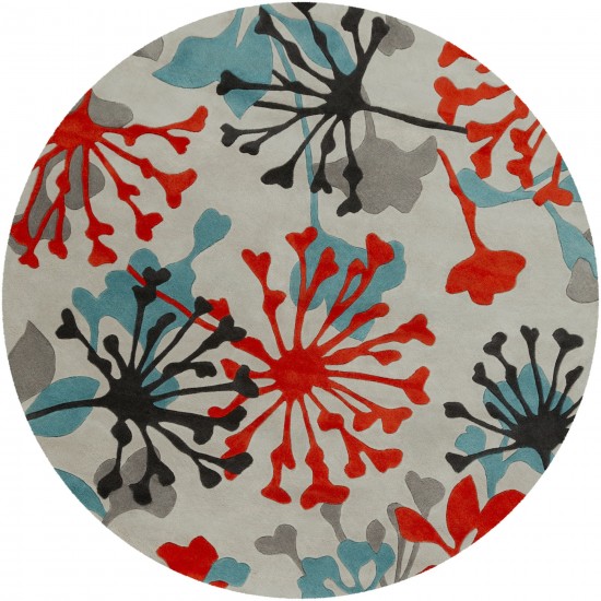 Surya Cosmopolitan Cos-9197 Teal Rug 8' Round