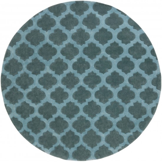 Surya Cosmopolitan Cos-9225 Teal Rug 8' Round