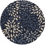 Surya Cosmopolitan Cos-9265 Navy Rug 8\' Round