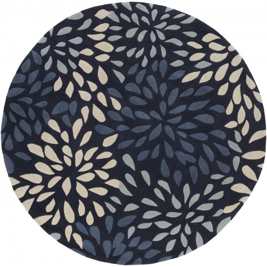 Surya Cosmopolitan Cos-9265 Navy Rug 8' Round