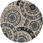 Surya Cosmopolitan Black Rug 8' Round