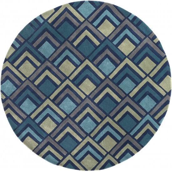 Surya Cosmopolitan Cos-9273 Navy Rug 8' Round