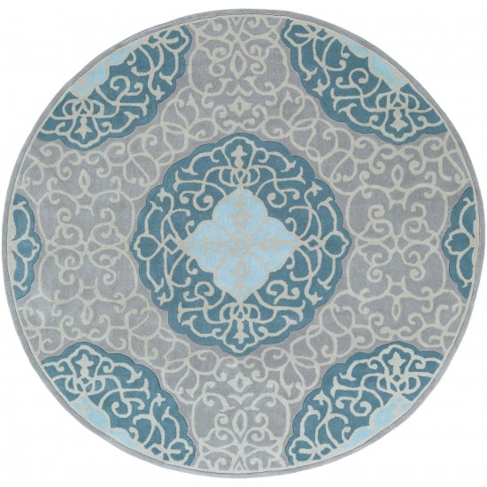 Surya Cosmopolitan Medium Green Rug 8' Round