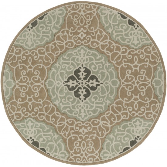 Surya Cosmopolitan Dusty Sage Rug 8' Round