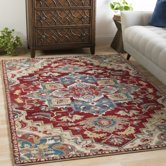 Surya Crafty Burgundy Rug 5'1" X 7'5"