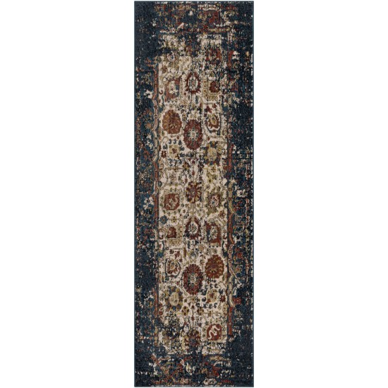 Surya Crafty Crt-2320 Blue Rug 2'6" X 7'10"