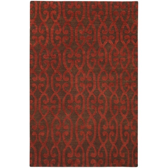 Surya Dimensions Brick Red Rug 5' X 8'