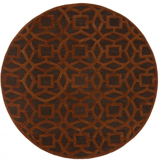 Surya Dream Dark Brown Rug 8' Round