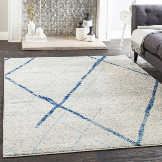 Surya Elaziz Sky Blue Rug 2'7" X 7'6"