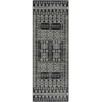 Surya Elaziz Black Rug 2'7" X 7'6"