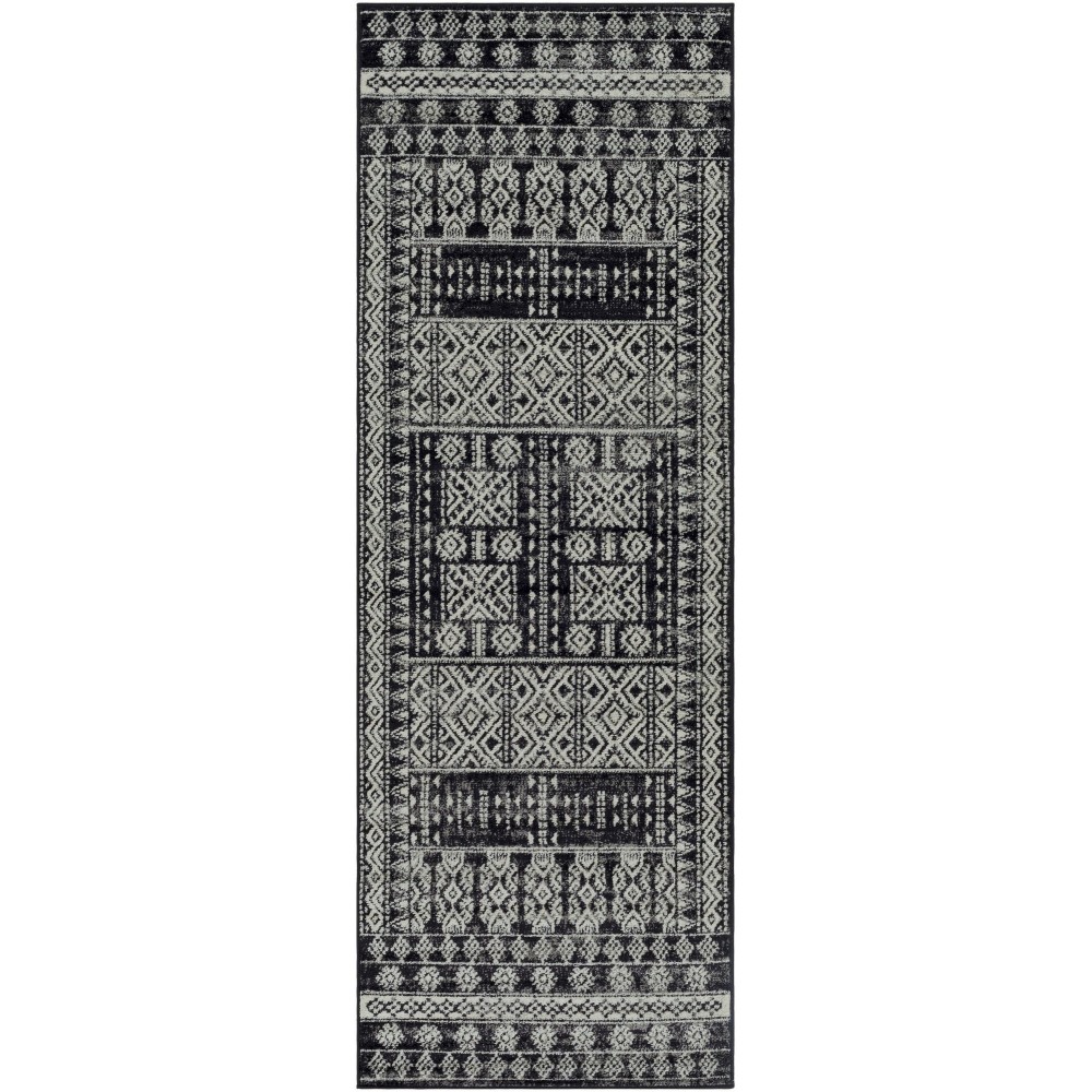 Surya Elaziz Black Rug 2'7" X 7'6"