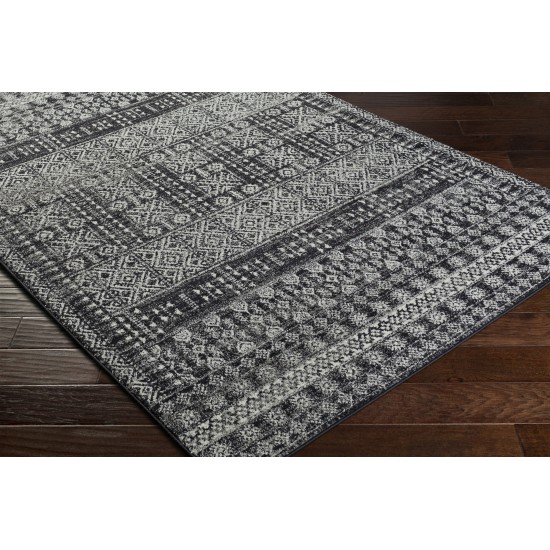 Surya Elaziz Black Rug 2'7" X 7'6"