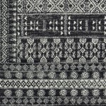 Surya Elaziz Black Rug 2'7" X 7'6"