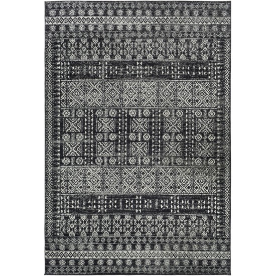 Surya Elaziz Black Rug 5'3" X 7'6"