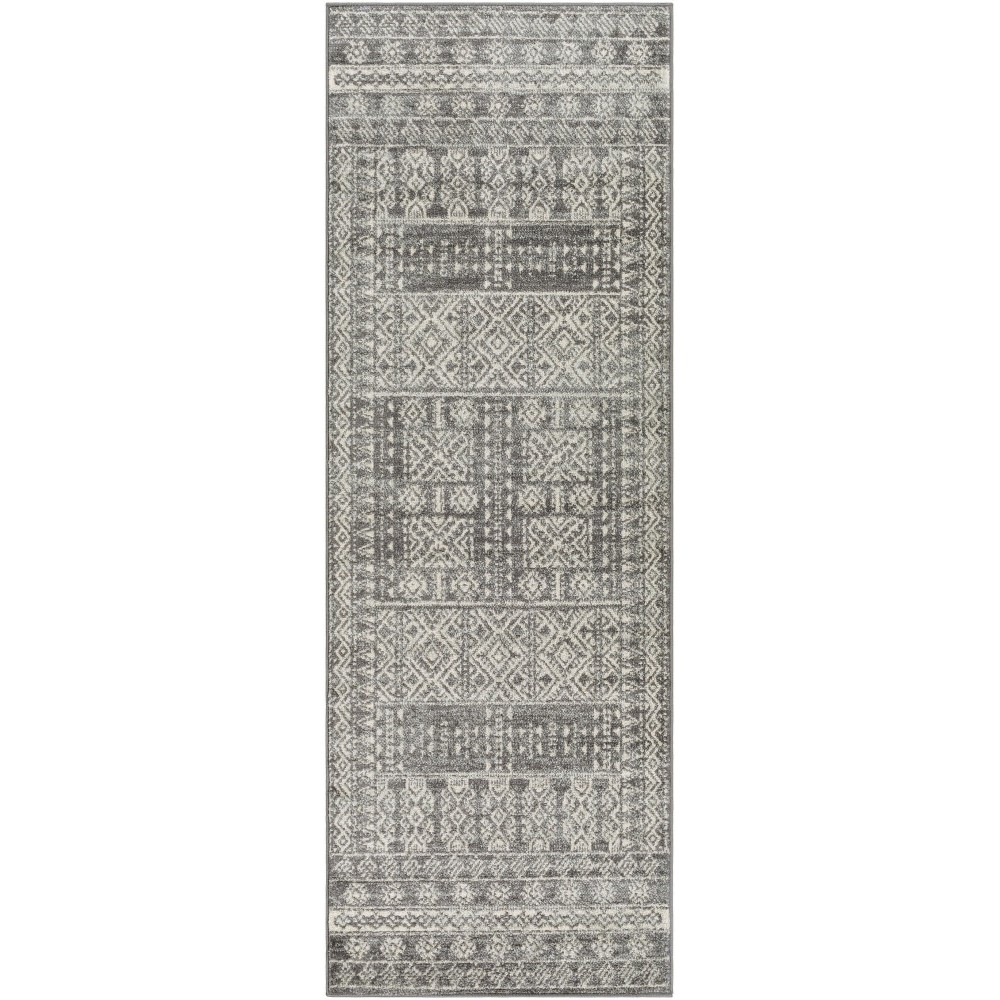 Surya Elaziz Elz-2363 Gray Rug 2'7" X 7'6" Surya Elaziz Elz-2363 Gray Rug 2'7" X 7'6"