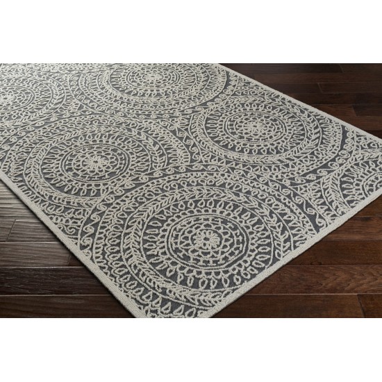 Surya Elegance Egc-2304 Charcoal Rug 5' X 7'6"