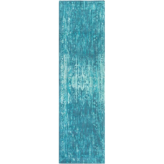 Surya Elegant Aqua Rug 2'3" X 8'