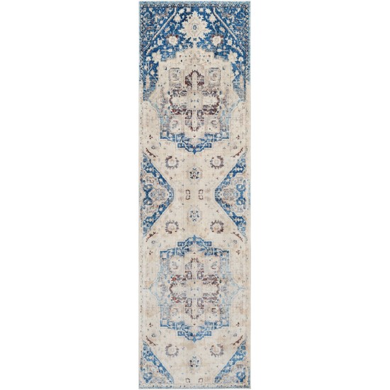 Surya Ephesians Blue Rug 2'7" X 9'