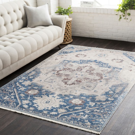 Surya Ephesians Blue Rug 2'7" X 9'