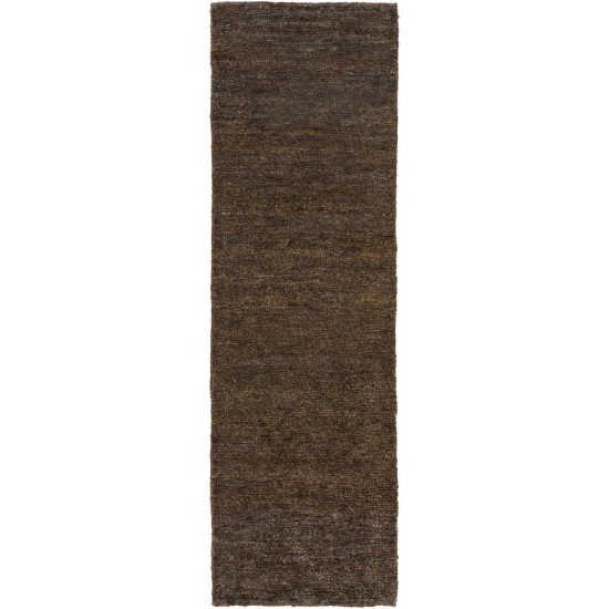 Surya Essential Black Rug 2'6" X 8'