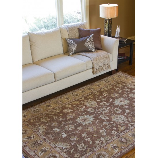 Surya Estate Est-10503 Dark Brown Rug 5' X 8'