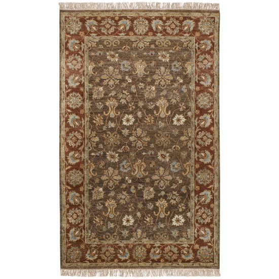 Surya Estate Est-10506 Dark Brown Rug 5' X 8'